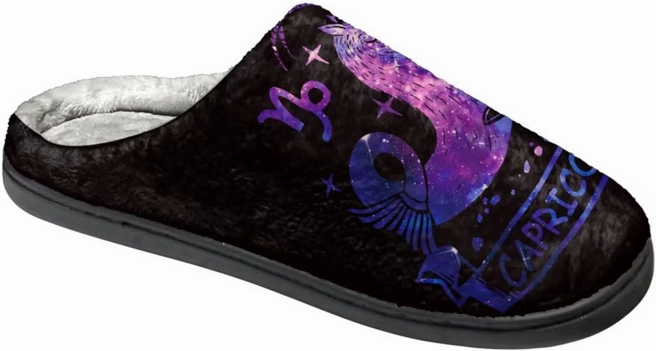 Fuzzy Bedroom Slippers with Non-Skid Sole Plush Soft Slippers for Women Men Indoor Outdoor Warm House Shoes