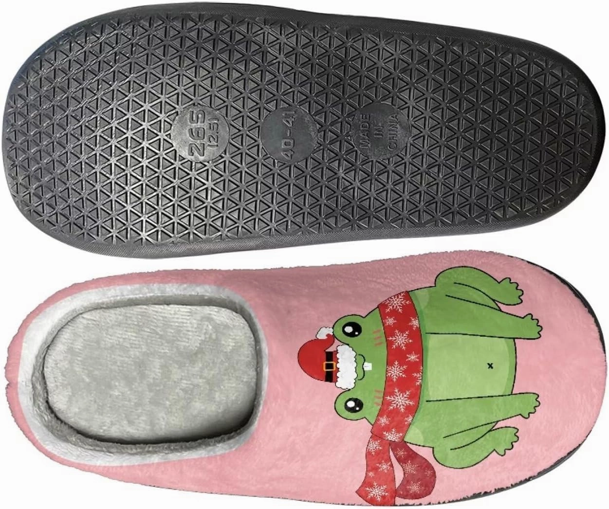 Fuzzy Bedroom Slippers with Non-Skid Sole Plush Soft Slippers for Women Men Indoor Outdoor Warm House Shoes
