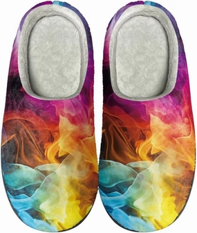 Fuzzy Bedroom Slippers with Non-Skid Sole Plush Soft Slippers for Women Men Indoor Outdoor Warm House Shoes