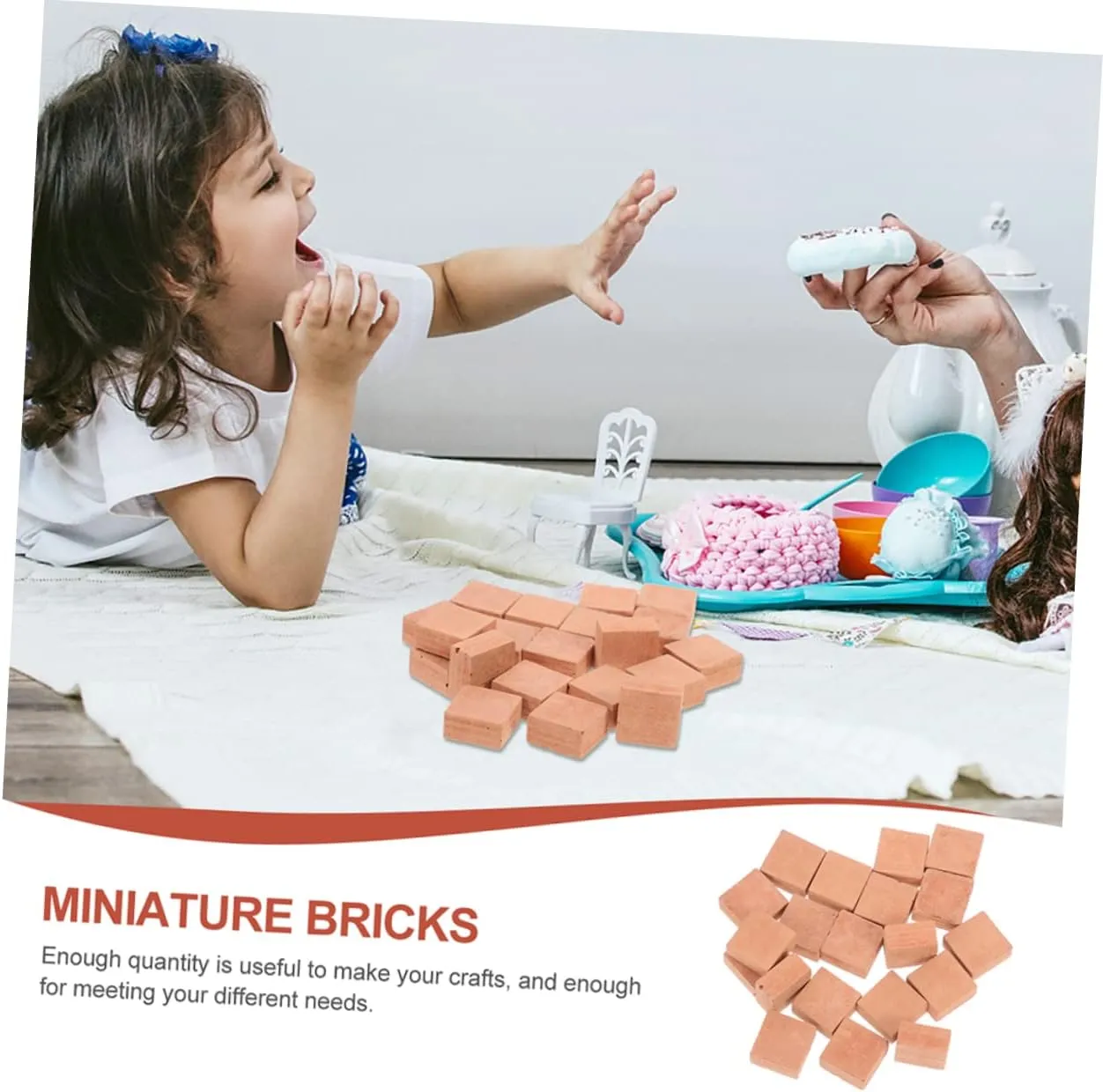 GALPADA 5sets 40pcs Miniature Brick Models for DIY House Building Fine Polished Building Blocks for Table Decorations for Imagination and Creativity 40pcs*5