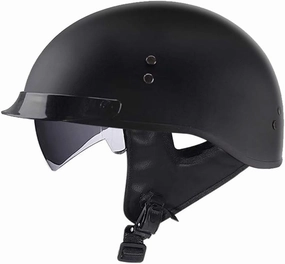 GAOZ Classic Retro Half Helmet Crash Protection Adjustable Brain-Cap Electric Car Bicycle Lightweight Vintage Motorcycle Helmet DOT Approved Unisex-Adult