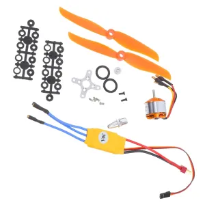 Garneck 1Set Motor Set with Esc for Airplane and Helicopter Lightweight Design Easy to Install Versatile Battery Compatibility High Efficiency Power for DIY Projects