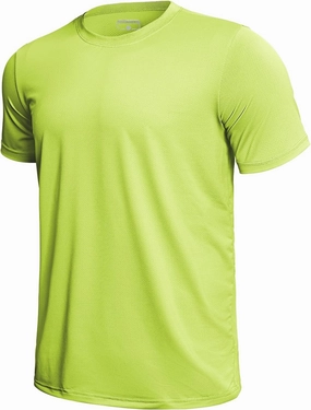 GEMYSE Men's Running Short Sleeve Shirt Sun Protection Quick Dry Moisture Wicking T-Shirts UPF 50  for Workout