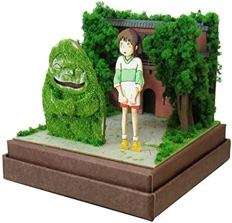 Giant Bean Bag Chairs MP07-71 Sankei Studio Ghibli Mini Spirited Away Chihiro and Ishijin Non-Scale Paper Craft