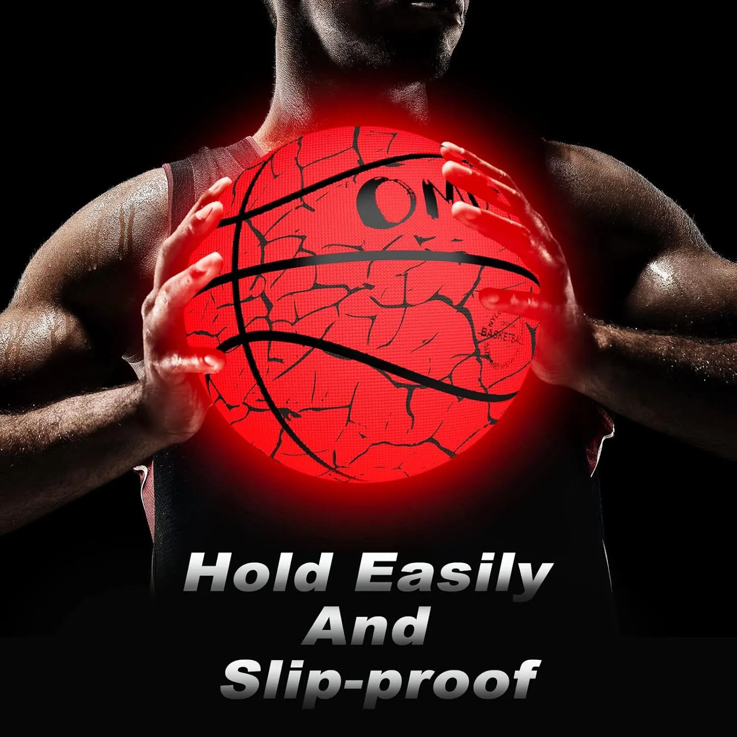 Glow in The Dark Basketball, LED Light Up Basketball, Night Glowing Ball, Boys Girls Sports Gifts Accessories 8-12 Year Old, Toy Basketball Gifts Ideas for Age 8, 9, 10, 11, 12, 13  Kid Teens