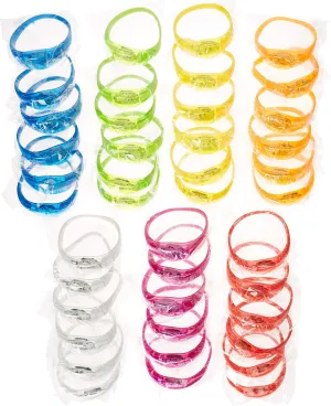 Glow in the Dark Bracelets - 42 Music & Sound Activated Glow Bracelets with Flashing LED Strobe, Perfect Party Favors for Birthdays, Concerts, and Glow in the Dark Themed Parties.