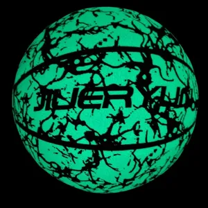Glow in The Dark, Glowing Leather Luminous Basketball Gift for Youth, Men, Women, Indoor-Outdoor Night Basketball Size 7(29.5")