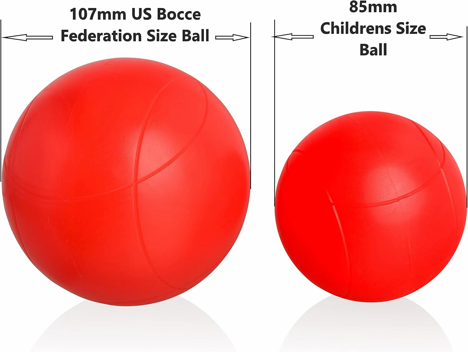Glow in The Dark LED Day Night Lighted Bocce Ball Set Choose 107mm or 85mm