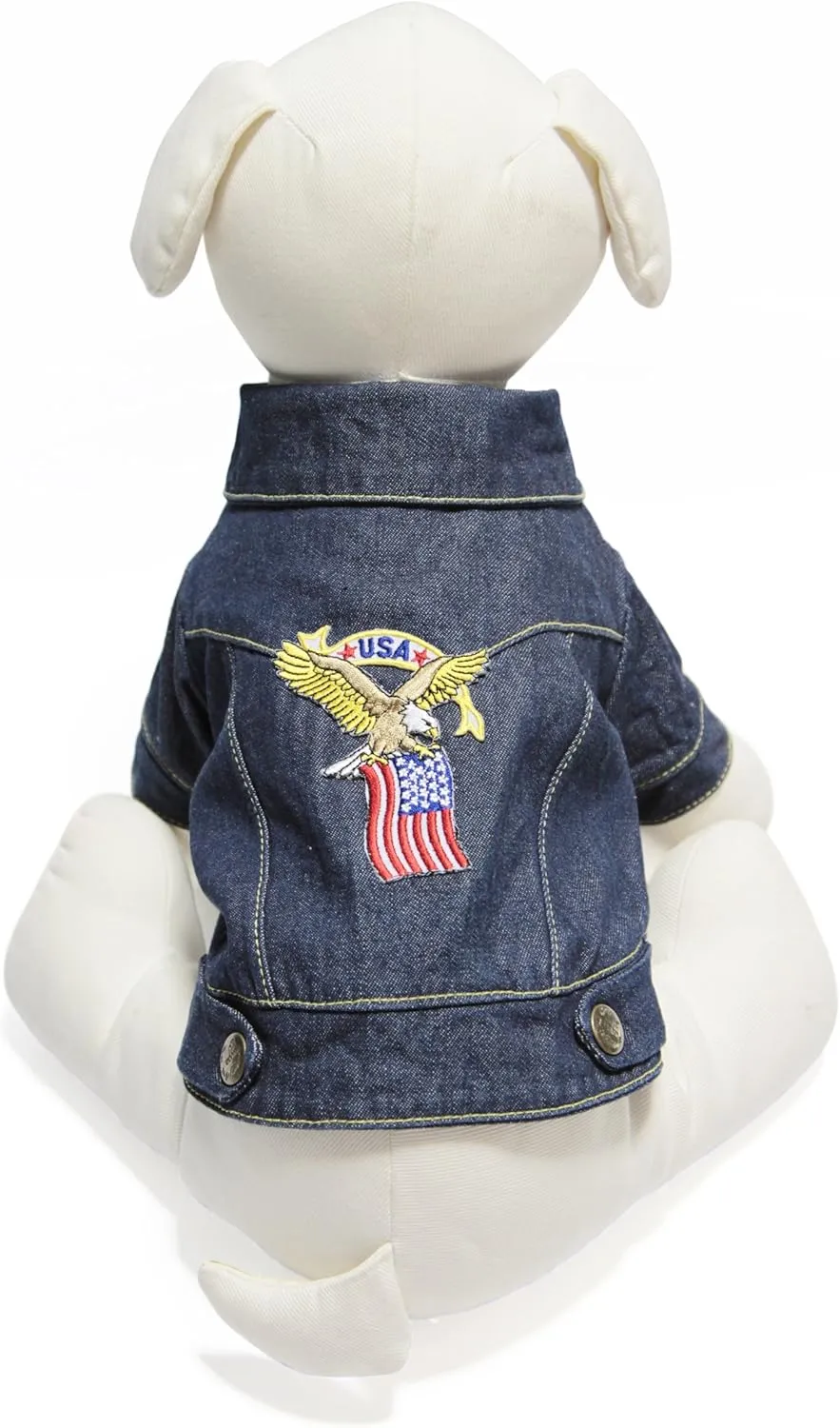 Gooby Denim Jacket for Pets, X-Large, Eagle