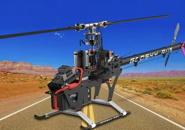 Goosky Legend RS5 6CH 3D Flybarless Direct Drive Brushless Motor 550 Class RC Helicopter - Outdoor Remote Control Helicopter Electric 550 Size for Adults (Without Blade/Orange (BAF060001))