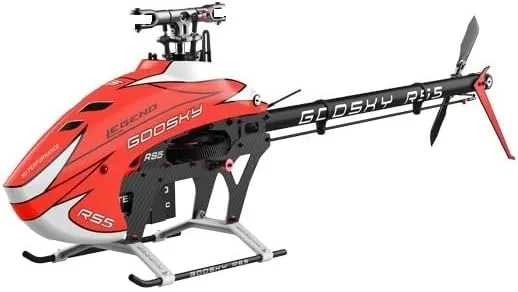 Goosky Legend RS5 6CH 3D Flybarless Direct Drive Brushless Motor 550 Class RC Helicopter - Outdoor Remote Control Helicopter Electric 550 Size for Adults (Without Blade/Orange (BAF060001))