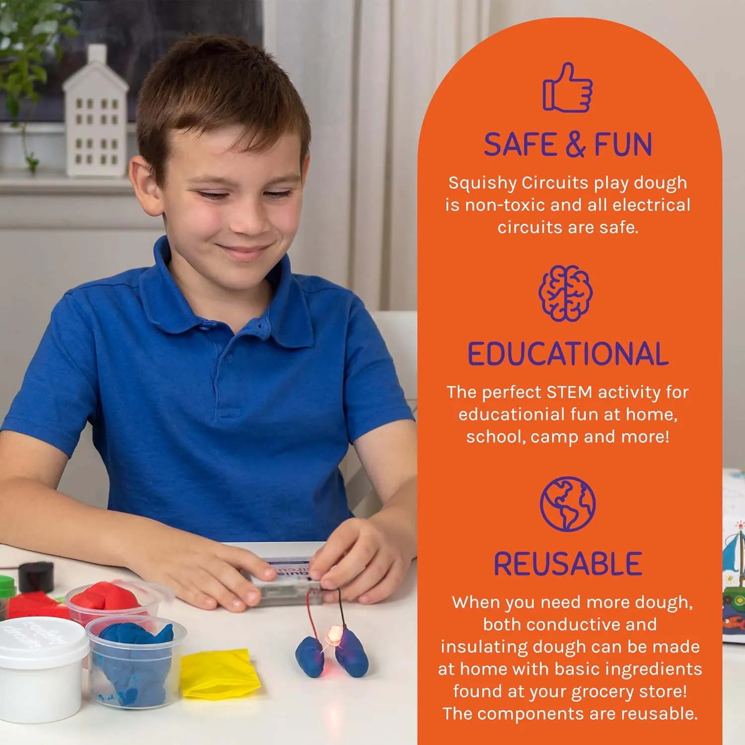 Group Kit - Explore Electrical Circuits with Play Dough - STEM Science Kits for Kids Age 8-12 - Fun and Educational for Classrooms, Camps, Libraries, Museums and More!