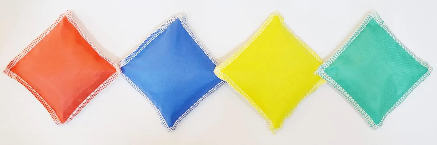 GSi Mini Bean Bags for Kids: 12 Pack of Soft Throwing Bags for Toss Games, Sensory Play, PE, Juggling & Outdoor Activities