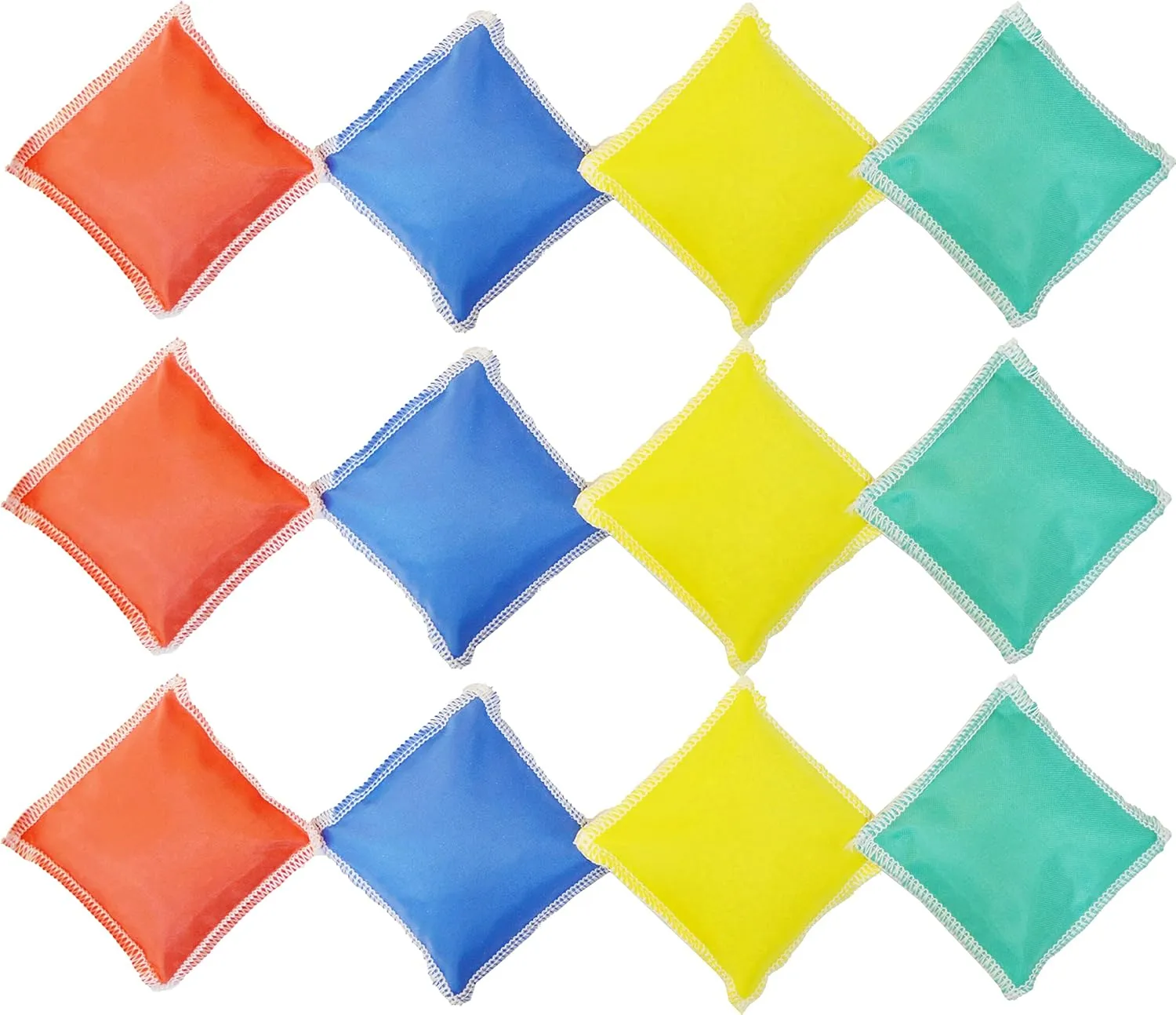 GSi Mini Bean Bags for Kids: 12 Pack of Soft Throwing Bags for Toss Games, Sensory Play, PE, Juggling & Outdoor Activities