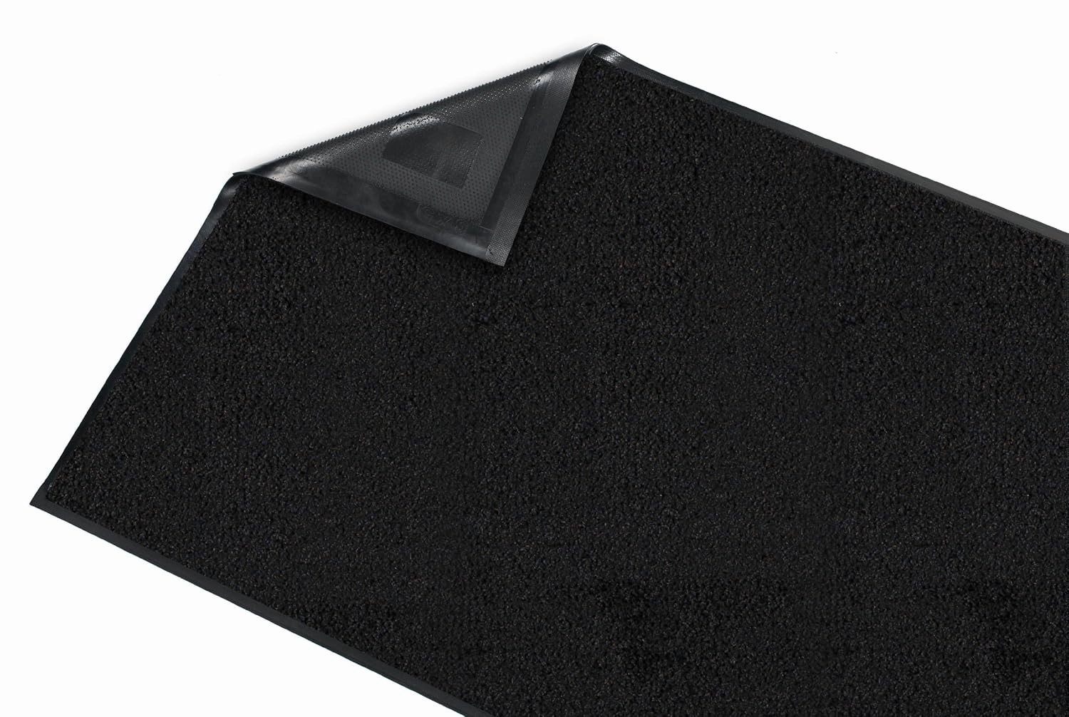 Guardian Platinum Series Indoor Wiper Floor Mat, Rubber with Nylon Carpet, 6'x10', Black
