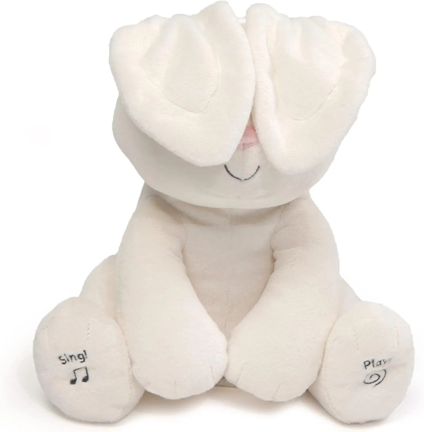 GUND Flora Bunny Interactive Plush | Moves Your Ears | 12" Plush Toy | Plush Toy for Children from 10 Months