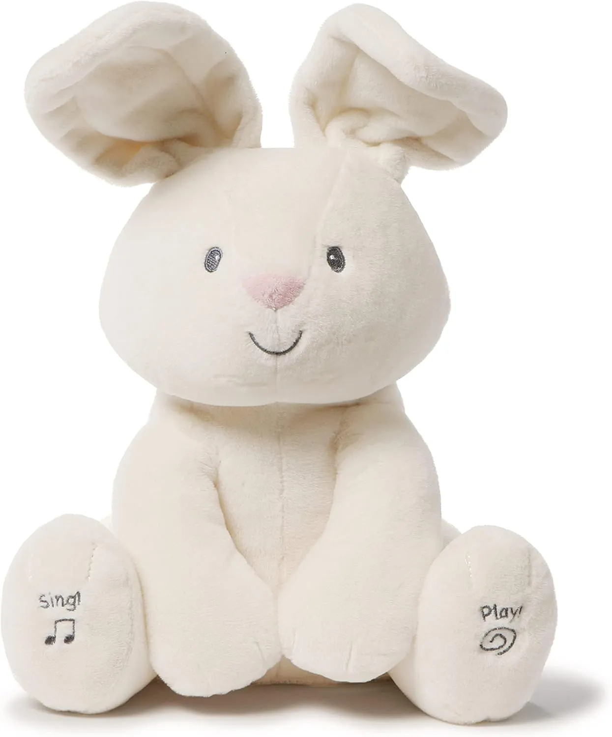GUND Flora Bunny Interactive Plush | Moves Your Ears | 12" Plush Toy | Plush Toy for Children from 10 Months