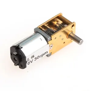 GW12N20 DC 6V 30 60 90rpm Smallest Worm Gear Motor Low Speed Ultra Mini Gear Box Reversible Electric Engine for Smart Car Robot - (Speed(RPM): 3V 30RPM)