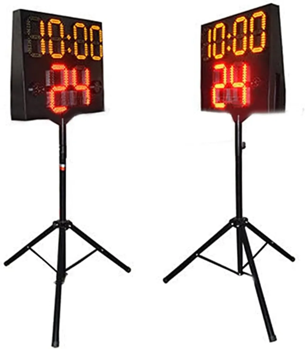 Gym Timer Designed Outdoor high Brightness Iron Box Waterproof 8 inch   6 INCH RED LED Sports Countdown Scoreboard with Stopwatch, Alarms, Countdown Timer & Temp (24 Inch Digital X)