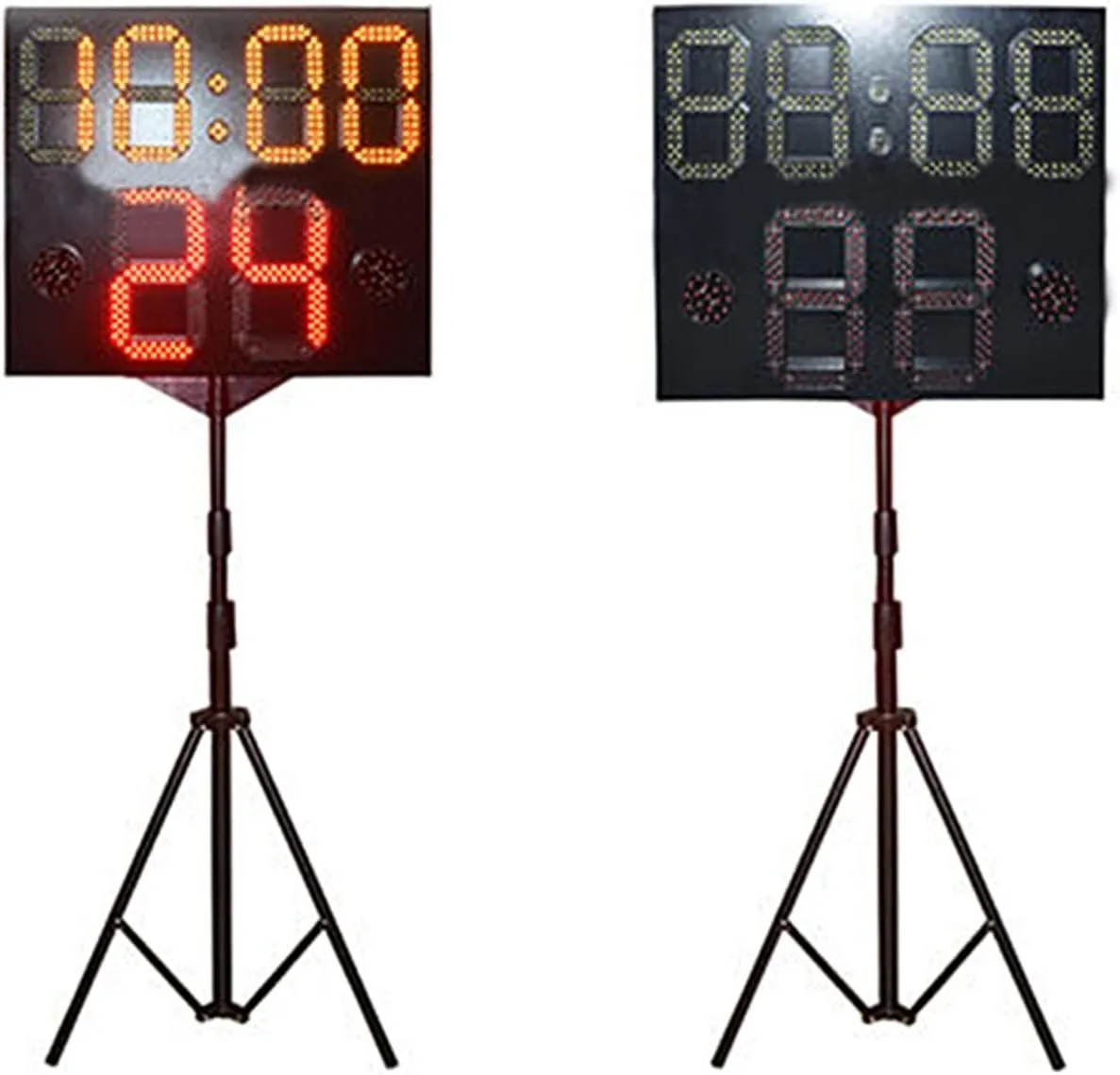 Gym Timer Designed Outdoor high Brightness Iron Box Waterproof 8 inch   6 INCH RED LED Sports Countdown Scoreboard with Stopwatch, Alarms, Countdown Timer & Temp (24 Inch Digital X)