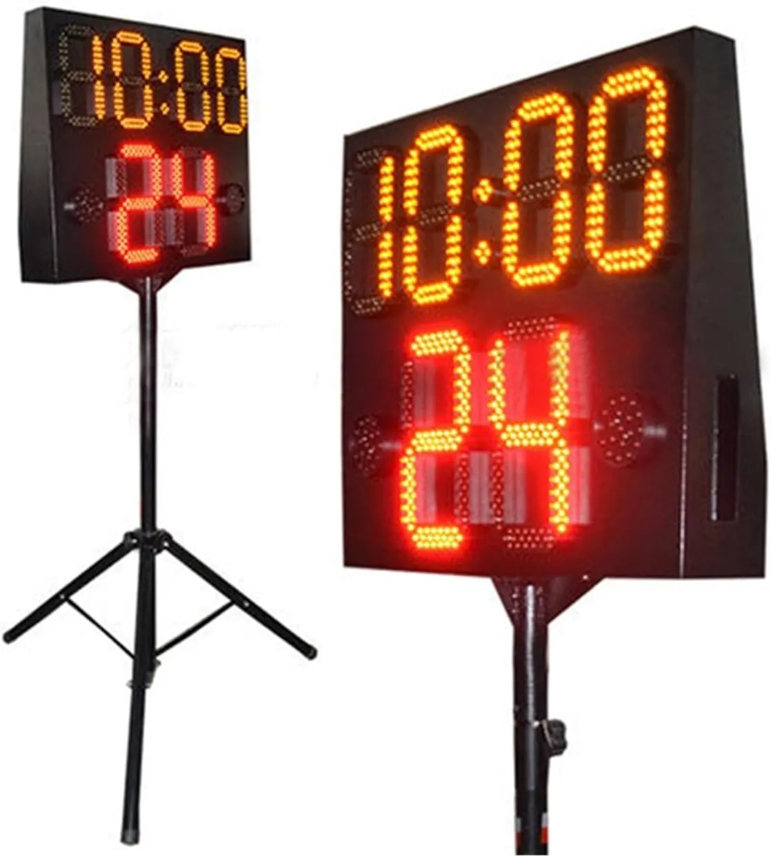 Gym Timer Designed Outdoor high Brightness Iron Box Waterproof 8 inch   6 INCH RED LED Sports Countdown Scoreboard with Stopwatch, Alarms, Countdown Timer & Temp (24 Inch Digital X)
