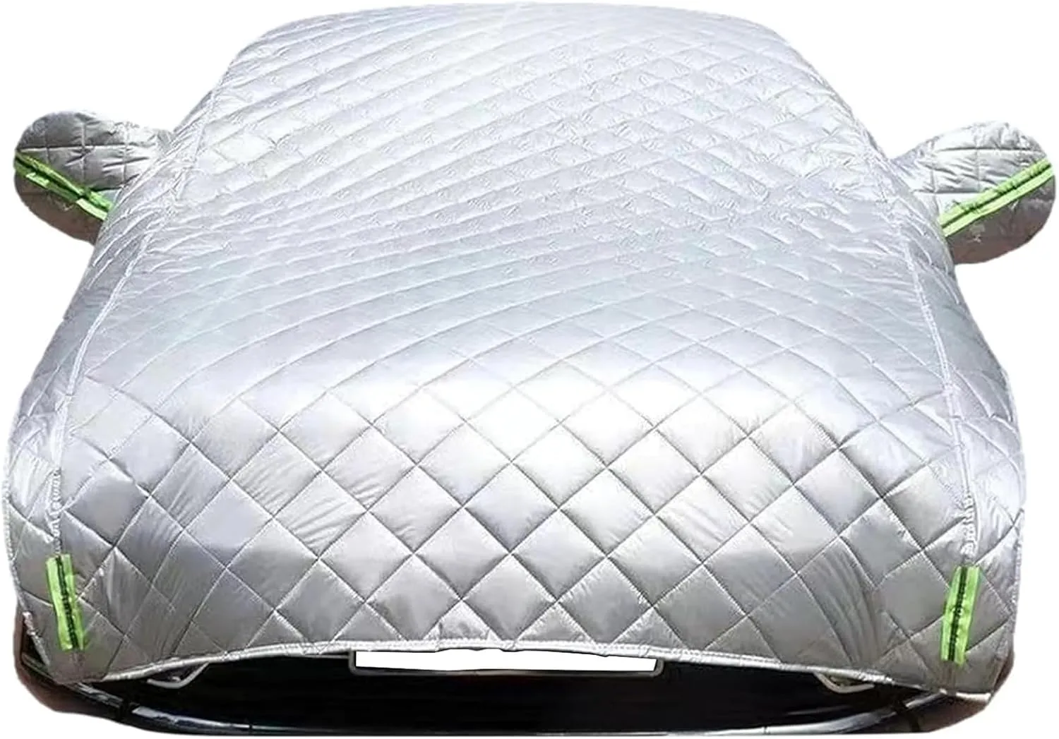 Hail Protector Car Cover, 5-Layer Padded Anti-Hail Car Cover, Heavy Duty Waterproof with Reflective Safety Strips, All-Weather Protection Against Hail Snow Rain (White,SUV)