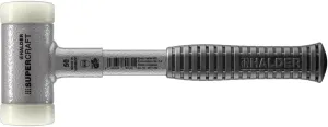 Halder Supercraft Dead Blow Mallet, Non-Rebounding Mallet, Hard Nylon Inserts, Break-Proof Steel Tube Handle, Anti-Slip Grip, 50mm, 2.5 lbs.