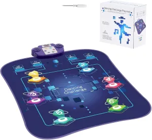 Happybuy Dance Mat, 6-Button Rhythm Step Play Mat, Electronic Pad with Wireless Bluetooth, LED Lights, 5 Game Modes, Adjustable Volume, Built-in Music, Toys Gifts for 3  Year Old Girls