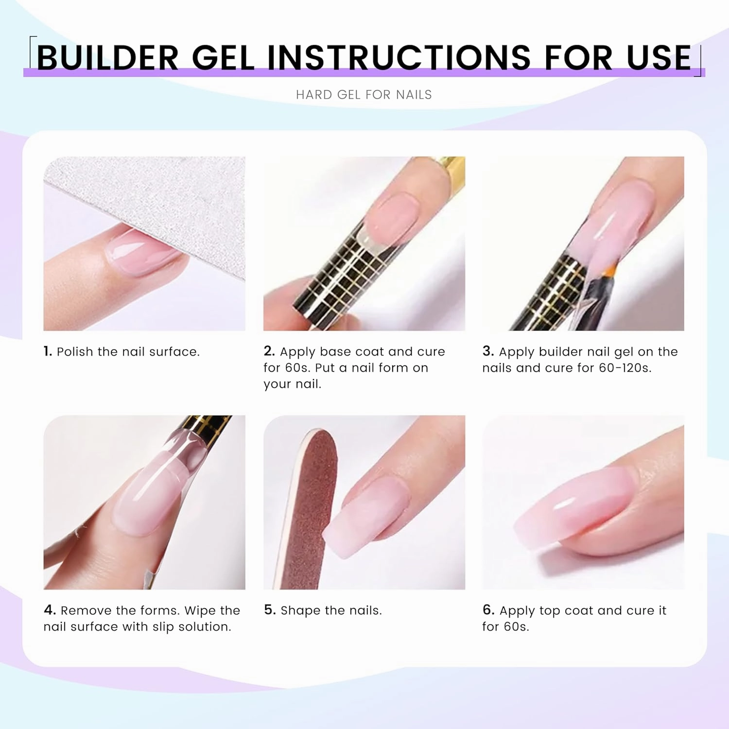 Hard Gel Builder Gel for Nails Long-lasting Strong Hand Nude 3D Sculpting for Nail Extension 5.3fl.oz (nude, 5.3fl.oz)