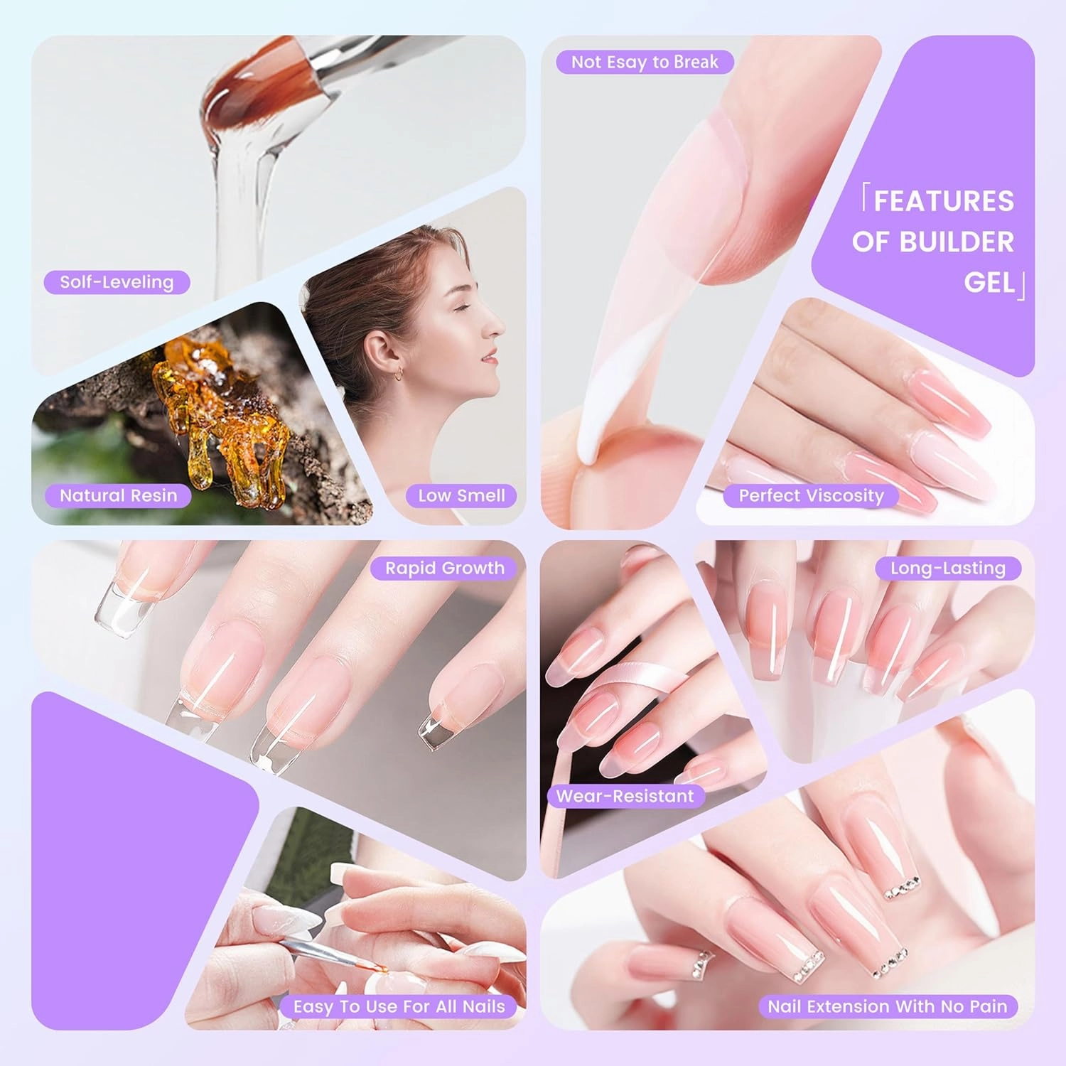 Hard Gel Builder Gel for Nails Long-lasting Strong Hand Nude 3D Sculpting for Nail Extension 5.3fl.oz (nude, 5.3fl.oz)