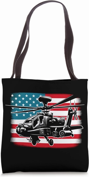 Helicopter Pilot Flying Aircraft Chopper Aviation Tote Bag