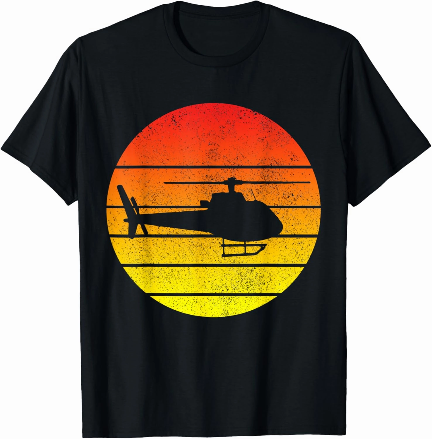 Helicopter Pilot Vintage Retro Aviation T-Shirt