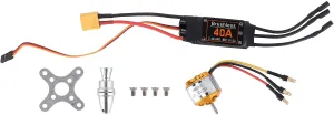 Helicopters, 2212 KV1400 Motor 40A Brushless ESC XT60 Set High Performance RC Accessory for Drones, and FPV