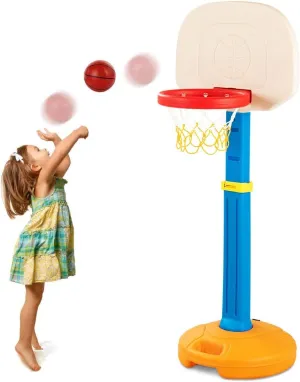 HONEY JOY Kids Basketball Hoop, Outdoor Indoor Mini Basketball Goal Toy Stand, Adjustable Height, Play Game Preschool Birthday Gift, Toddler Basketball Hoop for Boys Girls