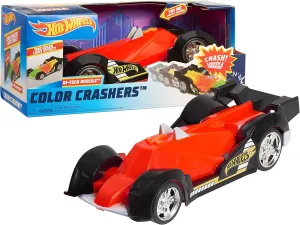 Hot Wheels Color Crashers Hi-Tech Missile, Motorized Toy Car with Lights & Sounds, Red, Kids Toys for Ages 3 Up by Just Play