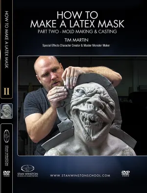 How to Make a Latex Rubber Mask Part 2 - Mold Making & Casting