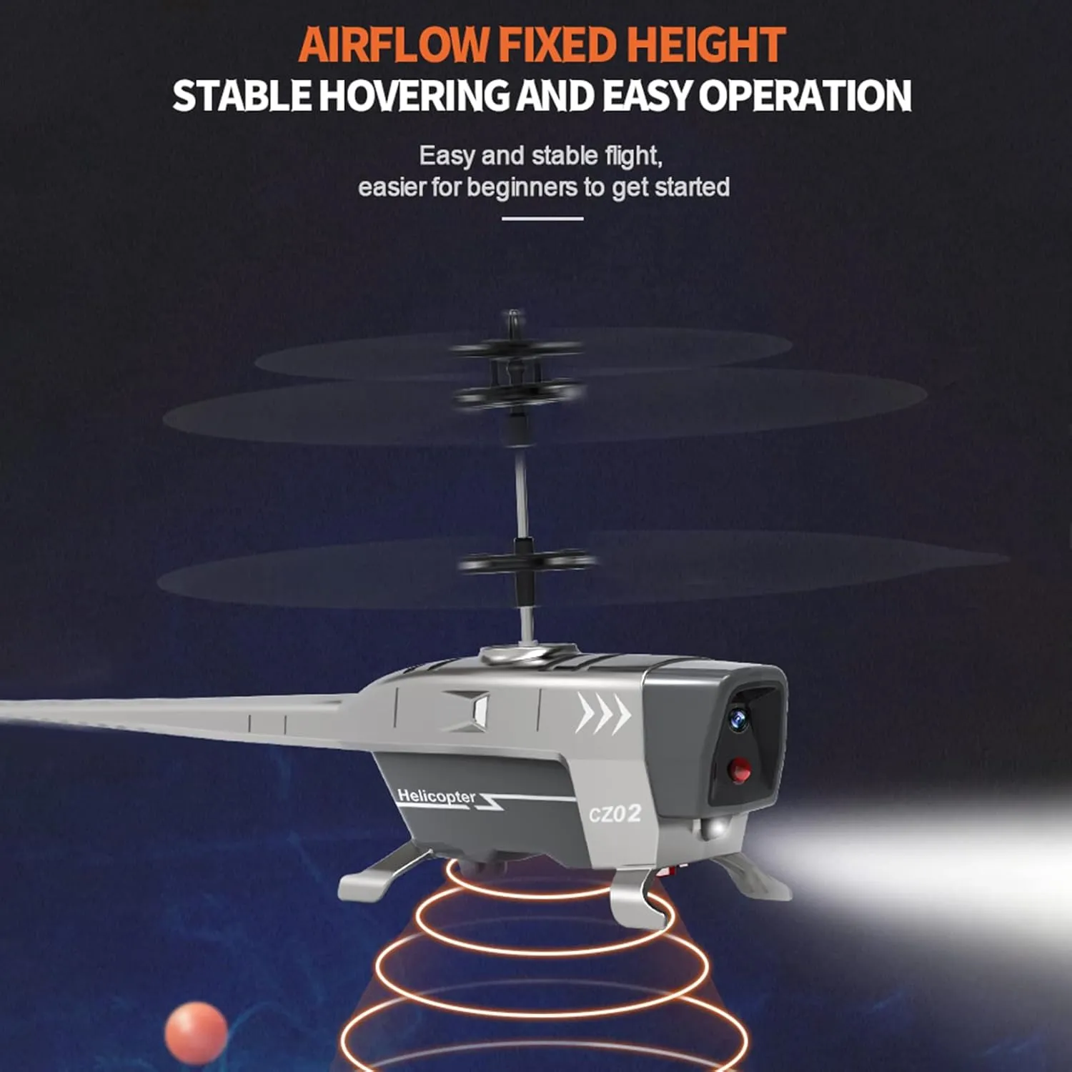 HXBER Helicopter 2.5CH Drone Gyroscope Stabilization Obstacle Avoidance Steering Gift for Boys Girls Adults
