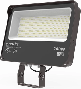 HYPERLITE LED Flood Light 200W 24000LM 5000K Daylight IP65 Waterproof Outdoor Floodlights UL Certified for Court Garden Warehouse
