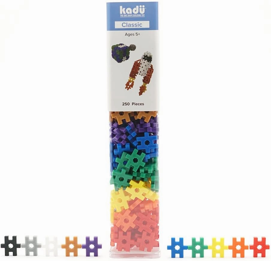 Incredibly Interconnectable Toys KADU Classic 250 Piece Classic Set - STEM/STEAM Building   Construction Toy, for Open   Imaginative Play Ages 5 