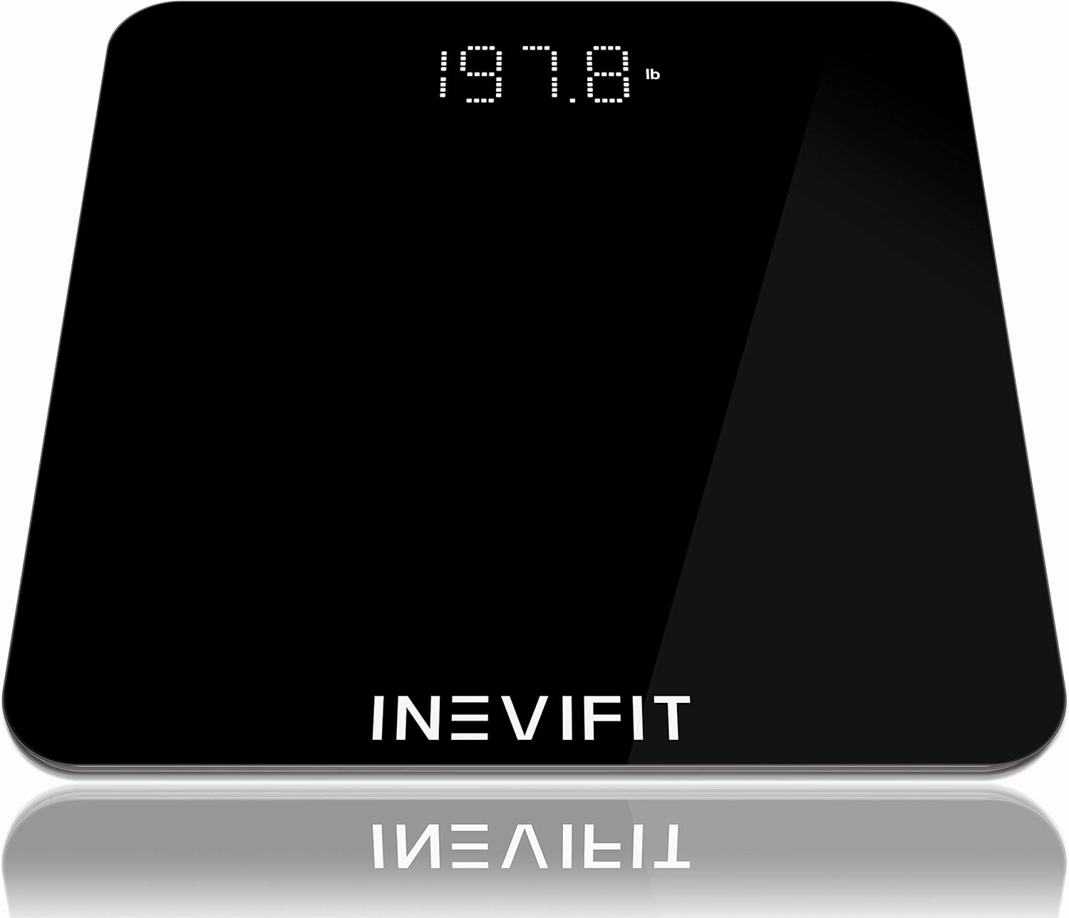 INEVIFIT Bathroom Scale, Highly Accurate Digital Bathroom Body Scale, Measures Weight up to 400 lbs. Includes Batteries