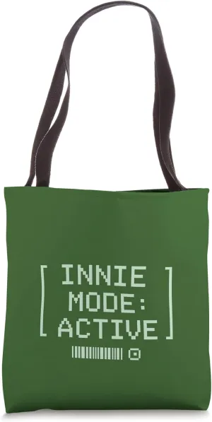 Innie Mode Active Retro Terminal Office Work Sci-Fi Design Tote Bag
