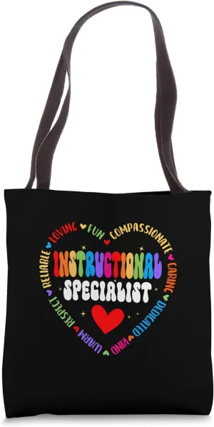 Instructional Specialist School Cute Academic Teacher Tote Bag