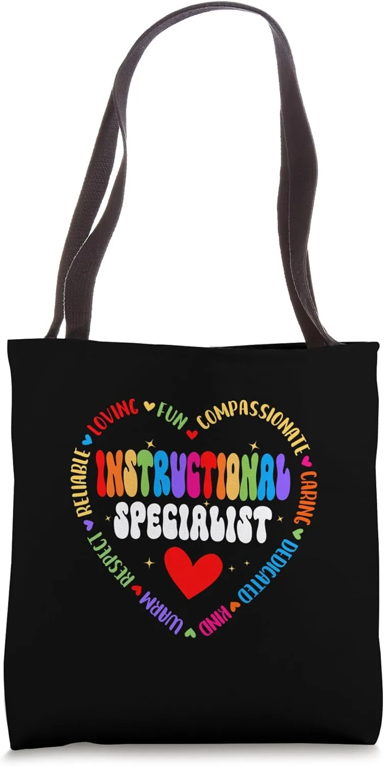 Instructional Specialist School Cute Academic Teacher Tote Bag