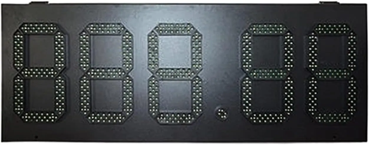 IP53 Rainproof Box high Brightness 10 inch Green 888.88 Gas Station LED dis-Play Digital dis-Play Panel for Office/Home/Living Room/School (8 Inch Scoreboard X)