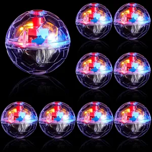 Jecery 9 Pcs Light Up Cat Balls - Ghost Hunting LED Motion Activated Cat Toy - Interactive Glowing Mini Running Exercise Ball Toys for Kitten Dog Pet Animals Activity