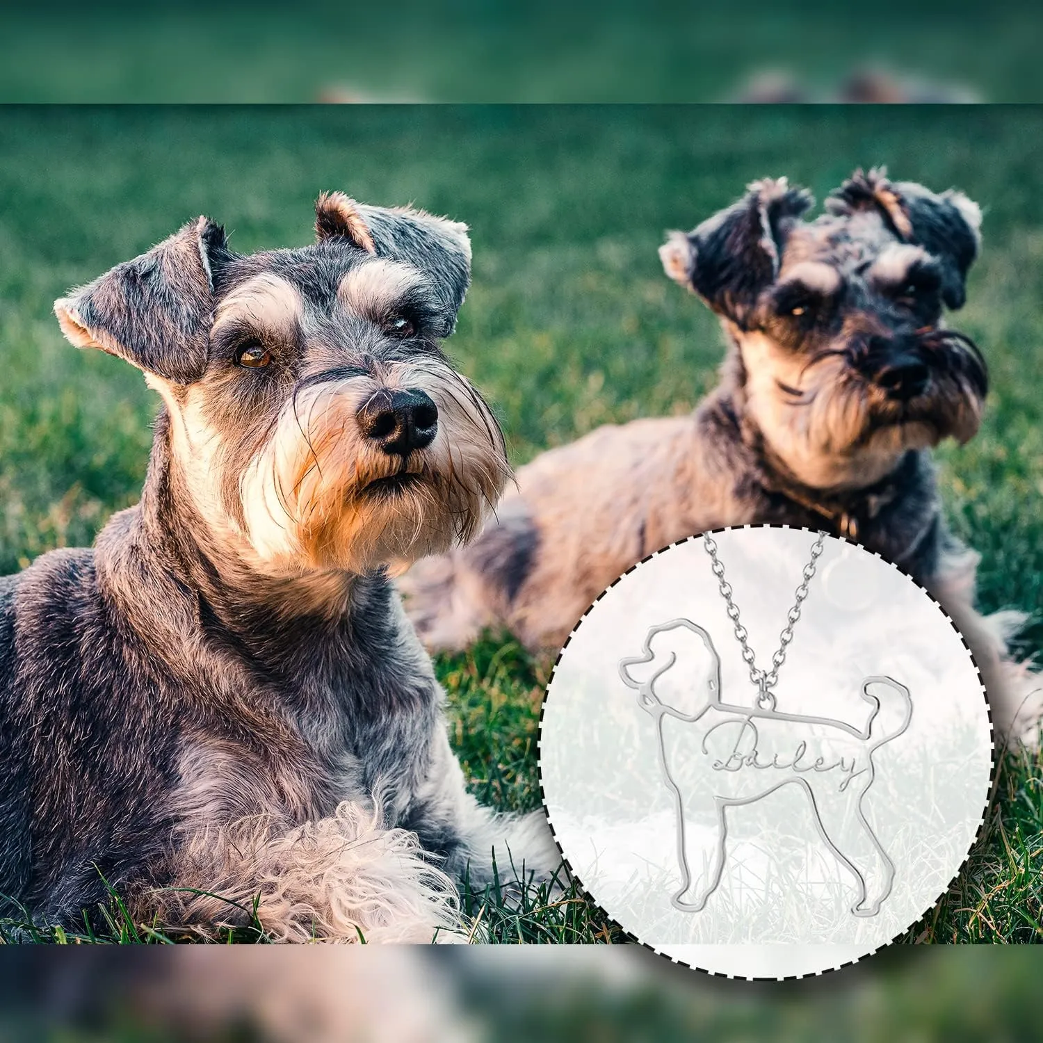 JewelOra Personalized Pet Dog Cat Necklace for Women Custom Engraved Name Necklace Pendant Animal Pendant Jewelry Gift for Pet Lover