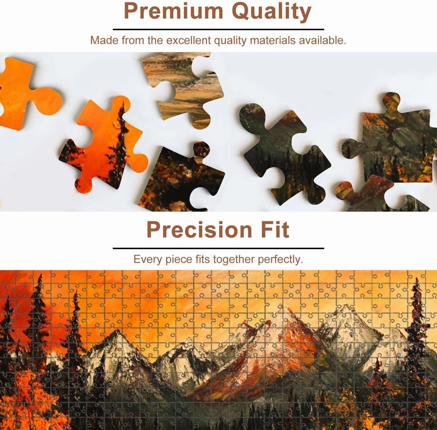 Jigsaw Puzzles 500 Pieces for Adult Bear Southwestern Cabin Forest Mountain Rustic Farmhouse River Trees Puzzle Game for Family Wooden Puzzle Toy Educational Games Puzzles for Home Decor