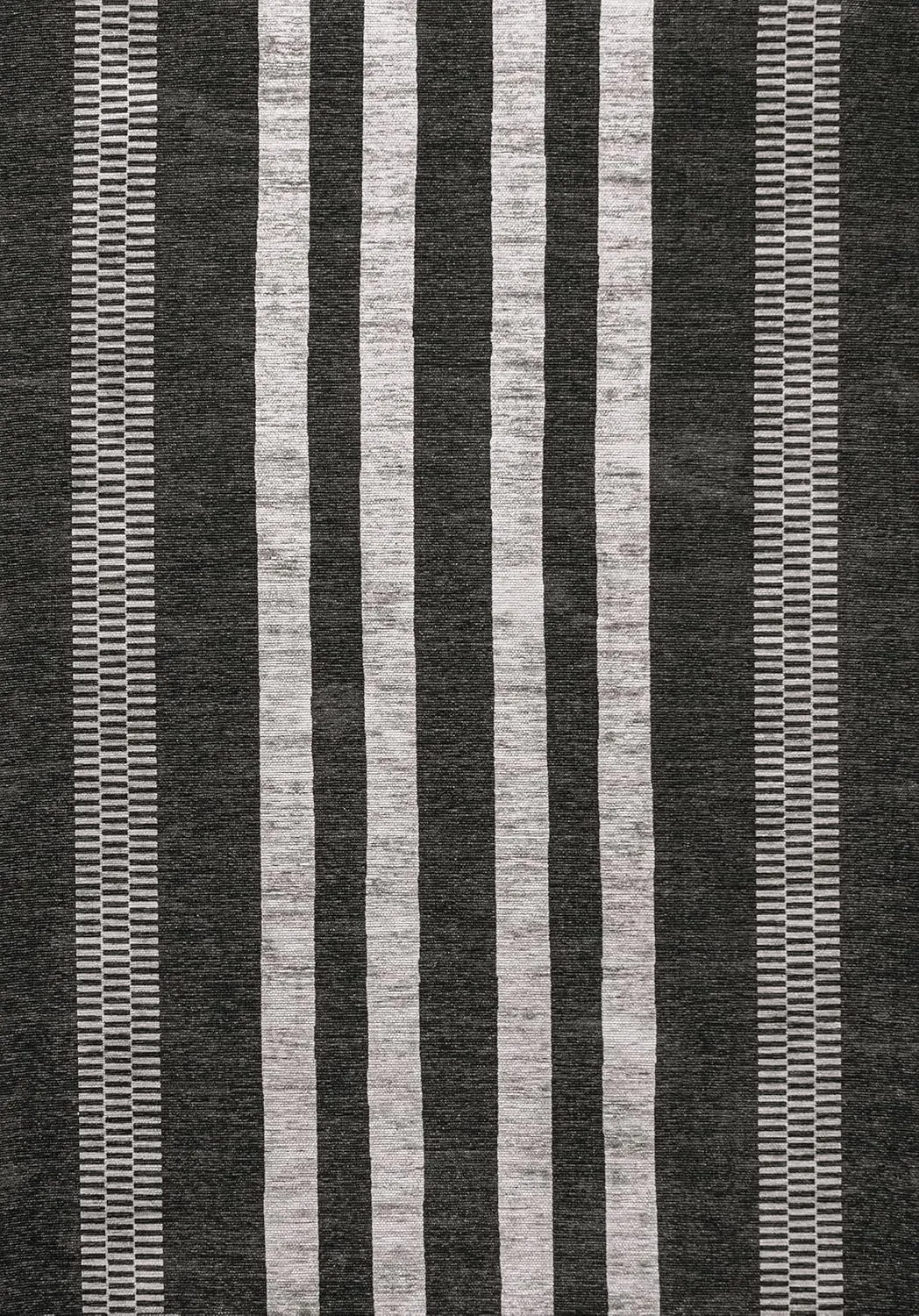 JONATHAN Y WSH122A-9 Vichy Geometric Striped Machine-Washable Indoor Area -Rug, Farmhouse Midcentury Rustic Easy -Cleaning,Bedroom,Kitchen,Living Room,Non Shedding, Ivory/Navy, 9 X 12