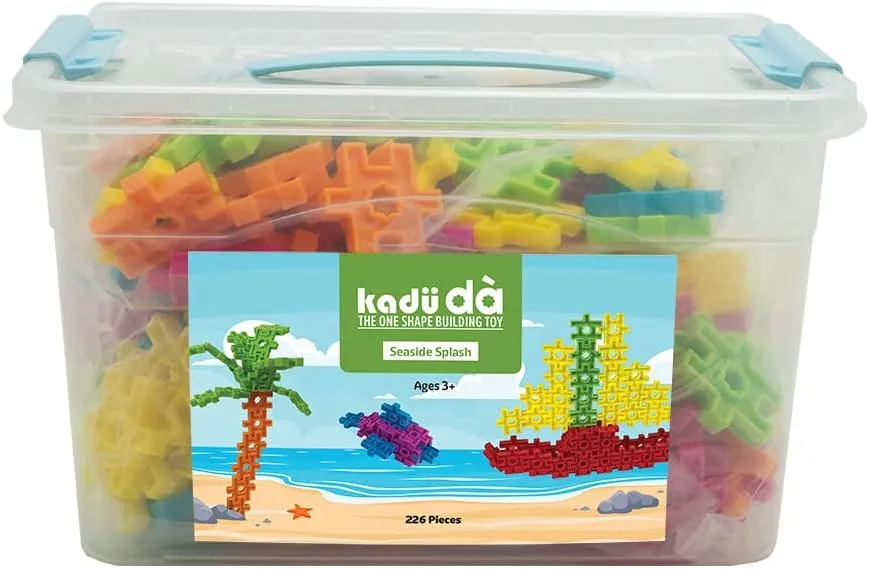 KADU DA Seaside Splash 226 Piece Set - STEM/STEAM Building   Construction Toy, for Open   Imaginative Play