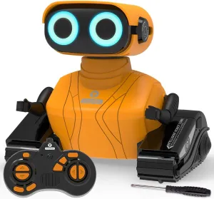 KaeKid Robots for Kids, 2.4Ghz Remote Control Robot Toys with LED Eyes & Flexible Arms, Dance & Sounds, RC Toys for 3 4 5 6 7 8 Year Old Boys Girls (Orange)